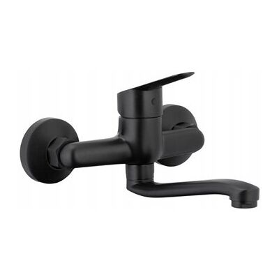 KFA SPARC BLACK Czarna bateria umywalkowa ścienna 5410-810-81 KFA SPARC BLACK Czarna bateria umywalkowa ścienna 5410-810-81