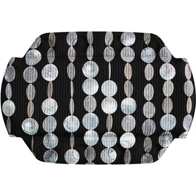 Kleine Wolke Perla Poduszka/zagłówek do wanny 32x22 cm PVC czarny Kleine Wolke Perla Poduszka/zagłówek do wanny 32x22 cm PVC czarny