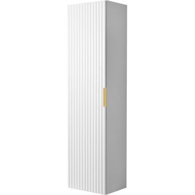 3xE Living Kolumna łazienkowa, biała, 35 x 136 x 27 cm, uchwyt złoty 3xE Living Kolumna łazienkowa, biała, 35 x 136 x 27 cm, uchwyt złoty