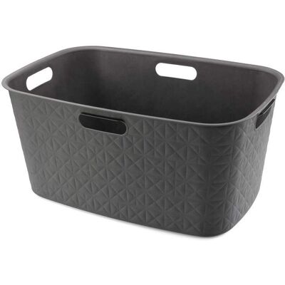 KADAX Kosz Do Magla Na Bieliznę Szary 45l Pranie Pojemnik Curver Softex Pralnia KADAX Kosz Do Magla Na Bieliznę Szary 45l Pranie Pojemnik Curver Softex Pralnia