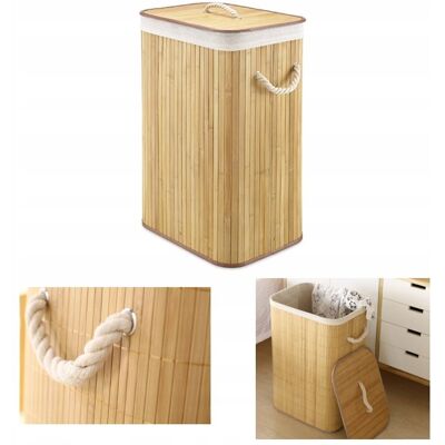 Homcom Kosz Na Pranie Bambusowy Bambus Naturalny Eko 72l Homcom Kosz Na Pranie Bambusowy Bambus Naturalny Eko 72l