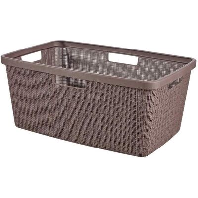 Kosz Na Pranie, Bieliznę Do Magla Łazienkowy 46l Jute Brązowy Curver Kosz Na Pranie, Bieliznę Do Magla Łazienkowy 46l Jute Brązowy Curver