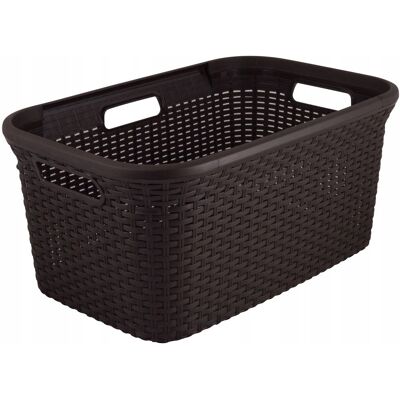 Kosz Na Pranie Bieliznę Magla Rattan Curver 45l Kosz Na Pranie Bieliznę Magla Rattan Curver 45l
