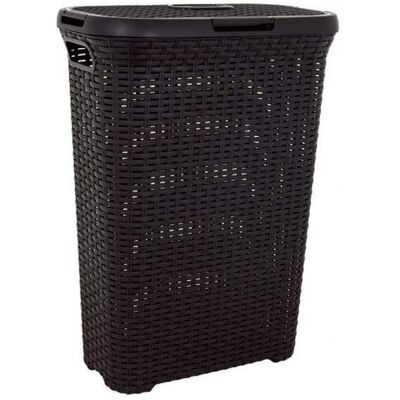 Kosz Na Pranie Curver Style, Ciemnobrązowy, 60 L Kosz Na Pranie Curver Style, Ciemnobrązowy, 60 L