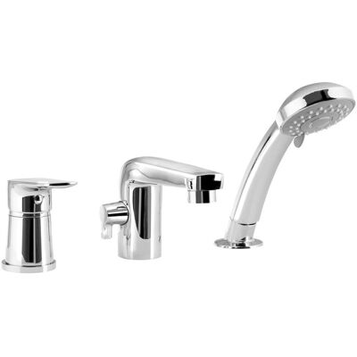 Aqualine LOTTA bateria na brzeg wanny, trzyelementowa,chrom Aqualine LOTTA bateria na brzeg wanny, trzyelementowa,chrom