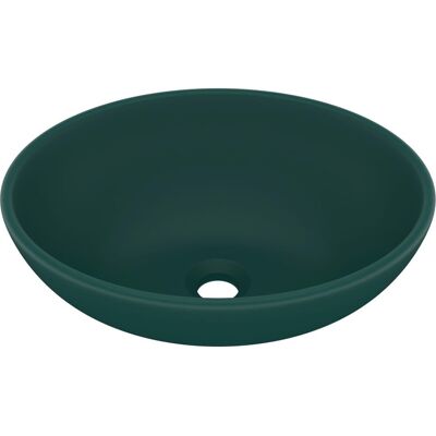 vidaXL Luksusowe Owalne Umywalka 40x33 cm Ceramika - Umywalka vidaXL Luksusowe Owalne Umywalka 40x33 cm Ceramika - Umywalka
