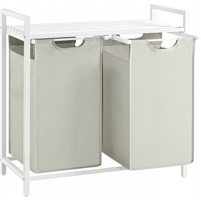 songmics Lux Kosz Na Pranie 2 Komory Półka Organizer 92l Sn songmics Lux Kosz Na Pranie 2 Komory Półka Organizer 92l Sn
