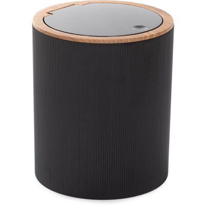 Mały Kosz Łazienkowy Na Śmieci Diall Czarny 19x23 Cm Homla Mały Kosz Łazienkowy Na Śmieci Diall Czarny 19x23 Cm Homla