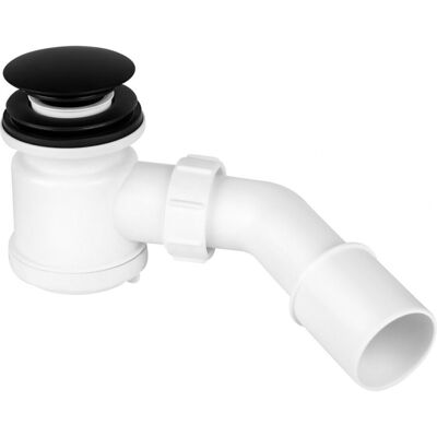 Mcalpine Syfon Brodzikowy 'Klik-Klak' Z Odejściem 40/50mm Czyszczony Od Góry ,Pokrywa Mosiądz Czarny Mat 70mm, Hc26clmb Mcalpine Syfon Brodzikowy 'Klik-Klak' Z Odejściem 40/50mm Czyszczony Od Góry ,Pokrywa Mosiądz Czarny Mat 70mm, Hc26clmb