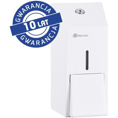 Merida Dsb105 Dozownik Mydła W Płynie Stella White Line Mini, Poj 400 Ml, Biały Merida Dsb105 Dozownik Mydła W Płynie Stella White Line Mini, Poj 400 Ml, Biały