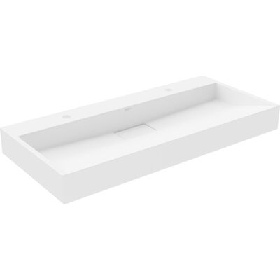 Mexen Ava umywalka nablatowa z konglomeratu 2/O 100 x 46 cm, biała - 23011002 Mexen Ava umywalka nablatowa z konglomeratu 2/O 100 x 46 cm, biała - 23011002