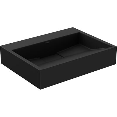 Mexen Ava umywalka nablatowa z konglomeratu B/O 50 x 38 cm, czarna - 23015070 Mexen Ava umywalka nablatowa z konglomeratu B/O 50 x 38 cm, czarna - 23015070