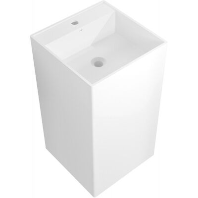 Mexen Belen umywalka wolnostojąca z konglomeratu 45 x 45 cm, biała mat - 26604500 Mexen Belen umywalka wolnostojąca z konglomeratu 45 x 45 cm, biała mat - 26604500