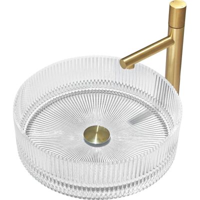 Mexen Eiva szklana umywalka nablatowa 39 x 39 cm, transparent - 24163900 Mexen Eiva szklana umywalka nablatowa 39 x 39 cm, transparent - 24163900