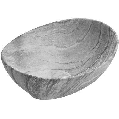 Mexen Elza umywalka nablatowa 40 x 33 cm, szara kamień - 21014096 Mexen Elza umywalka nablatowa 40 x 33 cm, szara kamień - 21014096