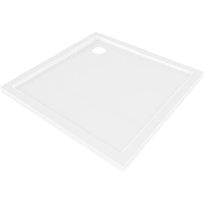 Mexen Flow brodzik kwadratowy slim 80 x 80 cm, biały połysk - 46S108080 Mexen Flow brodzik kwadratowy slim 80 x 80 cm, biały połysk - 46S108080