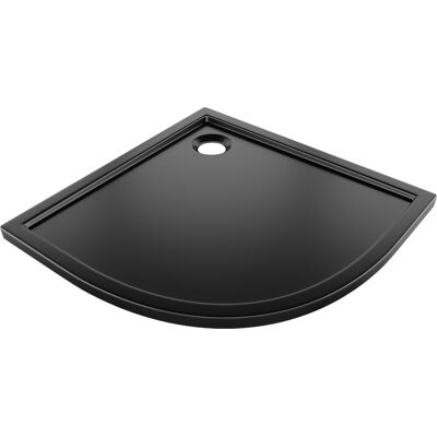 Mexen Flow brodzik półokrągły slim 90 x 90 cm, czarny mat - 46Q709090 Mexen Flow brodzik półokrągły slim 90 x 90 cm, czarny mat - 46Q709090