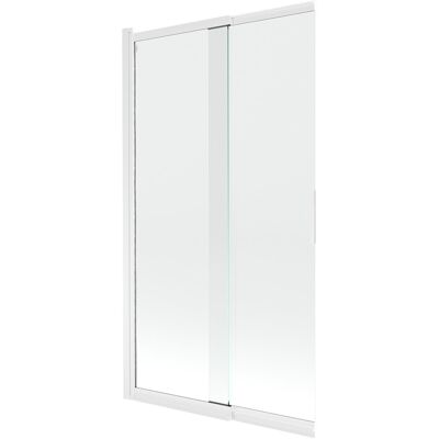 Mexen Fox parawan nawannowy 2-skrzydłowy przesuwny 100 x 150 cm, transparent, biały - 891-100-002-20-00 Mexen Fox parawan nawannowy 2-skrzydłowy przesuwny 100 x 150 cm, transparent, biały - 891-100-002-20-00