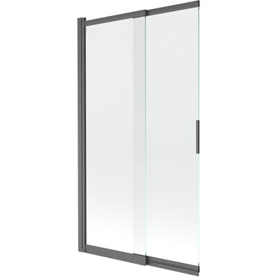 Mexen Fox parawan nawannowy 2-skrzydłowy przesuwny 100 x 150 cm, transparent, gun gray szczotkowany - 891-100-002-66-00 Mexen Fox parawan nawannowy 2-skrzydłowy przesuwny 100 x 150 cm, transparent, gun gray szczotkowany - 891-100-002-66-00
