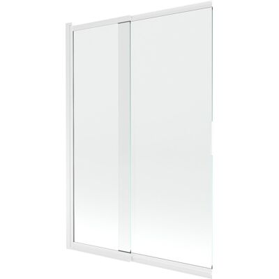 Mexen Fox parawan nawannowy 2-skrzydłowy przesuwny 120 x 150 cm, transparent, biały - 891-120-002-20-00 Mexen Fox parawan nawannowy 2-skrzydłowy przesuwny 120 x 150 cm, transparent, biały - 891-120-002-20-00