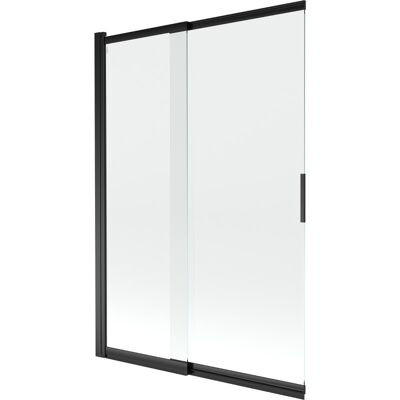 Mexen Fox parawan nawannowy 2-skrzydłowy przesuwny 120 x 150 cm, transparent, czarny Mexen Fox parawan nawannowy 2-skrzydłowy przesuwny 120 x 150 cm, transparent, czarny