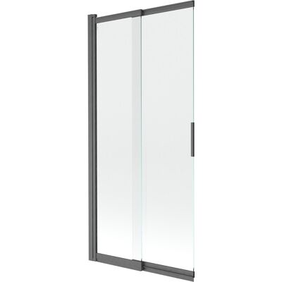Mexen Fox parawan nawannowy 2-skrzydłowy przesuwny 85 x 150 cm, transparent, gun gray szczotkowany - 891-085-002-66-00 Mexen Fox parawan nawannowy 2-skrzydłowy przesuwny 85 x 150 cm, transparent, gun gray szczotkowany - 891-085-002-66-00