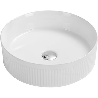Mexen Grovo umywalka nablatowa ryflowana 39 x 39 cm, biała - 22303900 Mexen Grovo umywalka nablatowa ryflowana 39 x 39 cm, biała - 22303900