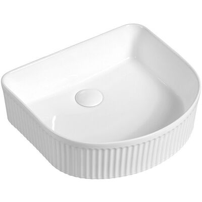 Mexen Grovo umywalka nablatowa ryflowana 41 x 36 cm, biała - 22304200 Mexen Grovo umywalka nablatowa ryflowana 41 x 36 cm, biała - 22304200