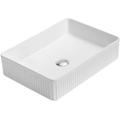 Mexen Grovo umywalka nablatowa ryflowana 50 x 34 cm, biała - 22305000 Mexen Grovo umywalka nablatowa ryflowana 50 x 34 cm, biała - 22305000