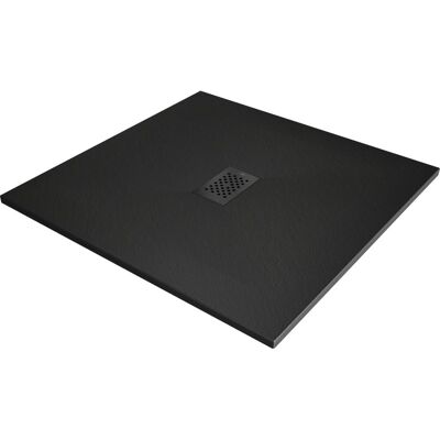 Mexen Hugo brodzik kwadratowy SMC 100 x 100 cm, czarny, maskownica czarna - 42701010-B Mexen Hugo brodzik kwadratowy SMC 100 x 100 cm, czarny, maskownica czarna - 42701010-B