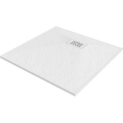 Mexen Hugo brodzik kwadratowy SMC 80 x 80 cm, biały, maskownica biała - 42108080-W Mexen Hugo brodzik kwadratowy SMC 80 x 80 cm, biały, maskownica biała - 42108080-W