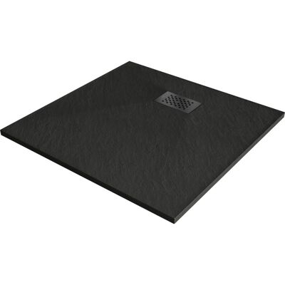 Mexen Hugo brodzik kwadratowy SMC 90 x 90 cm, czarny, maskownica czarna - 42709090-B Mexen Hugo brodzik kwadratowy SMC 90 x 90 cm, czarny, maskownica czarna - 42709090-B