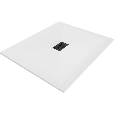 Mexen Hugo brodzik prostokątny SMC 130 x 100 cm, biały, maskownica czarna - 42101013-B Mexen Hugo brodzik prostokątny SMC 130 x 100 cm, biały, maskownica czarna - 42101013-B
