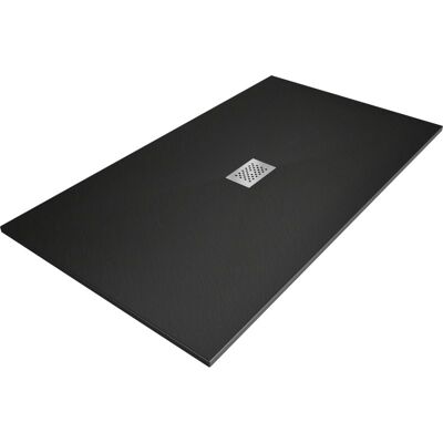 Mexen Hugo brodzik prostokątny SMC 150 x 100 cm, czarny, maskownica inox - 42701015-X Mexen Hugo brodzik prostokątny SMC 150 x 100 cm, czarny, maskownica inox - 42701015-X