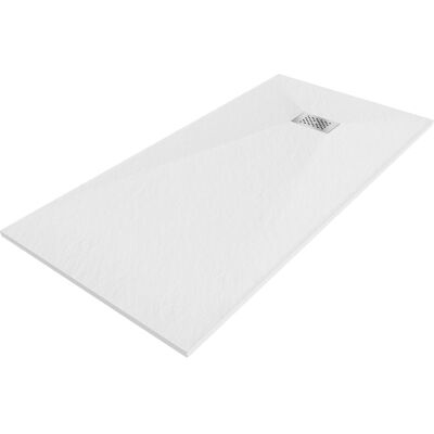 Mexen Hugo brodzik prostokątny SMC 180 x 90 cm, biały, maskownica inox - 42109018-X Mexen Hugo brodzik prostokątny SMC 180 x 90 cm, biały, maskownica inox - 42109018-X