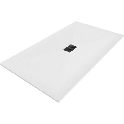 Mexen Hugo brodzik prostokątny SMC 200 x 100 cm, biały, maskownica czarna - 42101020-B Mexen Hugo brodzik prostokątny SMC 200 x 100 cm, biały, maskownica czarna - 42101020-B
