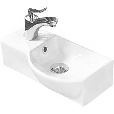 Mexen Hugo umywalka nablatowa prawa 40 x 22 cm biała - 21254000R Mexen Hugo umywalka nablatowa prawa 40 x 22 cm biała - 21254000R