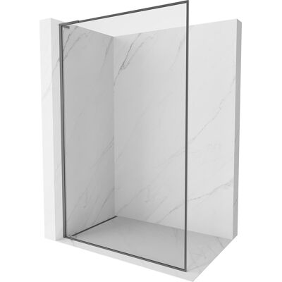Mexen Kioto-F L ścianka prysznicowa Walk-in z ramką 120 x 202 cm, transparent 8 mm, gun metal - 800-120-174-95-00 Mexen Kioto-F L ścianka prysznicowa Walk-in z ramką 120 x 202 cm, transparent 8 mm, gun metal - 800-120-174-95-00