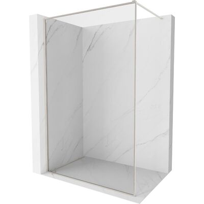 Mexen Kioto-F ścianka prysznicowa Walk-in z ramką 110 x 202 cm, transparent 8 mm, nikiel szczotkowany - 800-110-104-97-00 Mexen Kioto-F ścianka prysznicowa Walk-in z ramką 110 x 202 cm, transparent 8 mm, nikiel szczotkowany - 800-110-104-97-00