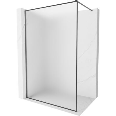 Mexen Kioto-F ścianka prysznicowa Walk-in z ramką 120 x 202 cm, szron 8 mm, gun gray szczotkowany - 800-120-104-66-30 Mexen Kioto-F ścianka prysznicowa Walk-in z ramką 120 x 202 cm, szron 8 mm, gun gray szczotkowany - 800-120-104-66-30