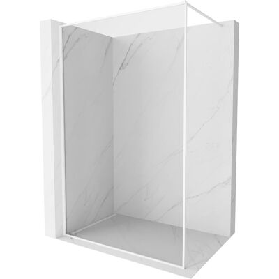 Mexen Kioto-F ścianka prysznicowa Walk-in z ramką 70 x 202 cm, transparent 8 mm, biała - 800-070-104-20-00 Mexen Kioto-F ścianka prysznicowa Walk-in z ramką 70 x 202 cm, transparent 8 mm, biała - 800-070-104-20-00