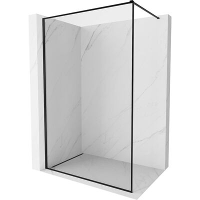 Mexen Kioto-F ścianka prysznicowa Walk-in z ramką 70 x 202 cm, transparent 8 mm, czarna - 800-070-104-70-00 Mexen Kioto-F ścianka prysznicowa Walk-in z ramką 70 x 202 cm, transparent 8 mm, czarna - 800-070-104-70-00