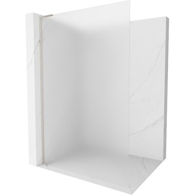 Mexen Kioto L ścianka prysznicowa Walk-in 110 x 200 cm, szron, nikiel szczotkowany - 800-110-103-97-30 Mexen Kioto L ścianka prysznicowa Walk-in 110 x 200 cm, szron, nikiel szczotkowany - 800-110-103-97-30