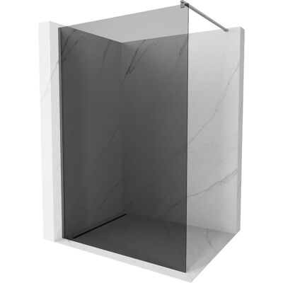 Mexen Kioto ścianka prysznicowa Walk-in 120 x 200 cm, grafit 8 mm, gun metal - 800-120-101-95-40 Mexen Kioto ścianka prysznicowa Walk-in 120 x 200 cm, grafit 8 mm, gun metal - 800-120-101-95-40