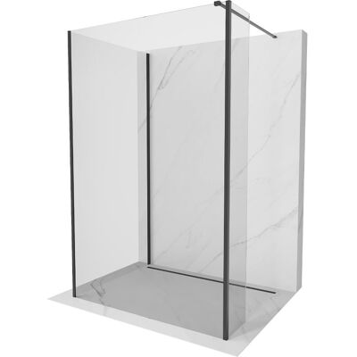 Mexen Kioto ścianka prysznicowa Walk-in 140 x 70 x 30 cm, transparent, czarna - 800-140-070-221-70-00-030 Mexen Kioto ścianka prysznicowa Walk-in 140 x 70 x 30 cm, transparent, czarna - 800-140-070-221-70-00-030