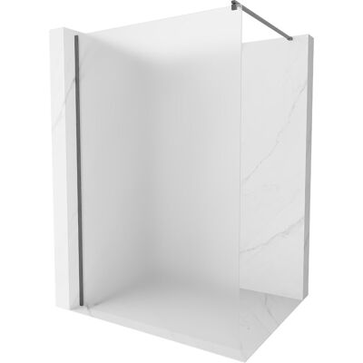 Mexen Kioto ścianka prysznicowa Walk-in 70 x 200 cm, szron 8 mm, gun gray szczotkowany - 800-070-101-66-30 Mexen Kioto ścianka prysznicowa Walk-in 70 x 200 cm, szron 8 mm, gun gray szczotkowany - 800-070-101-66-30