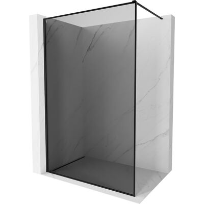 Mexen Kioto-XF ścianka prysznicowa Walk-in z ramką 120 x 202 cm, grafit 10 mm, czarna - 800-120-104-70-40-X Mexen Kioto-XF ścianka prysznicowa Walk-in z ramką 120 x 202 cm, grafit 10 mm, czarna - 800-120-104-70-40-X