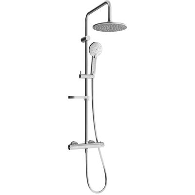Mexen KX40 zestaw prysznicowy natynkowy z deszczownicą i baterią termostatyczną, grafit - 771504091-66 Mexen KX40 zestaw prysznicowy natynkowy z deszczownicą i baterią termostatyczną, grafit - 771504091-66