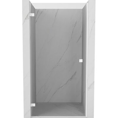 Mexen Lunar-B drzwi prysznicowe uchylne lewe 75 cm, transparent, białe - 832-075-000-20-00-L Mexen Lunar-B drzwi prysznicowe uchylne lewe 75 cm, transparent, białe - 832-075-000-20-00-L