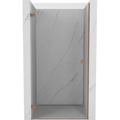 Mexen Lunar-B drzwi prysznicowe uchylne lewe 90 cm, transparent, miedź szczotkowana - 832-090-000-65-00-L Mexen Lunar-B drzwi prysznicowe uchylne lewe 90 cm, transparent, miedź szczotkowana - 832-090-000-65-00-L